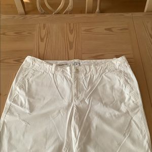 Ann Taylor Boyfriend distressed cotton pants